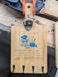 7"x13.75" Cool Highland Cow Chef Bottle Cap Wall Mount.