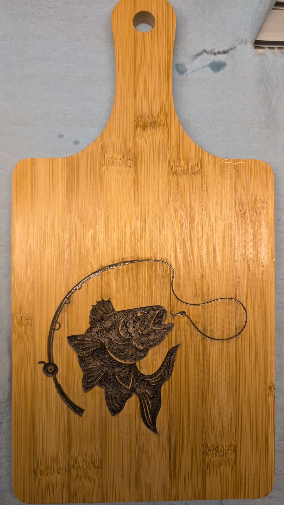 7"x13.75" Fishing for Walleye Serving Paddle